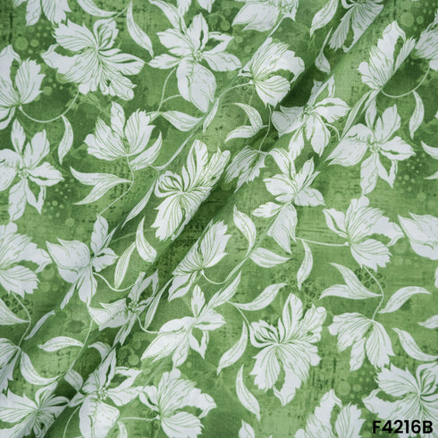 Floral Print Cambric Cotton Fabric- F4216